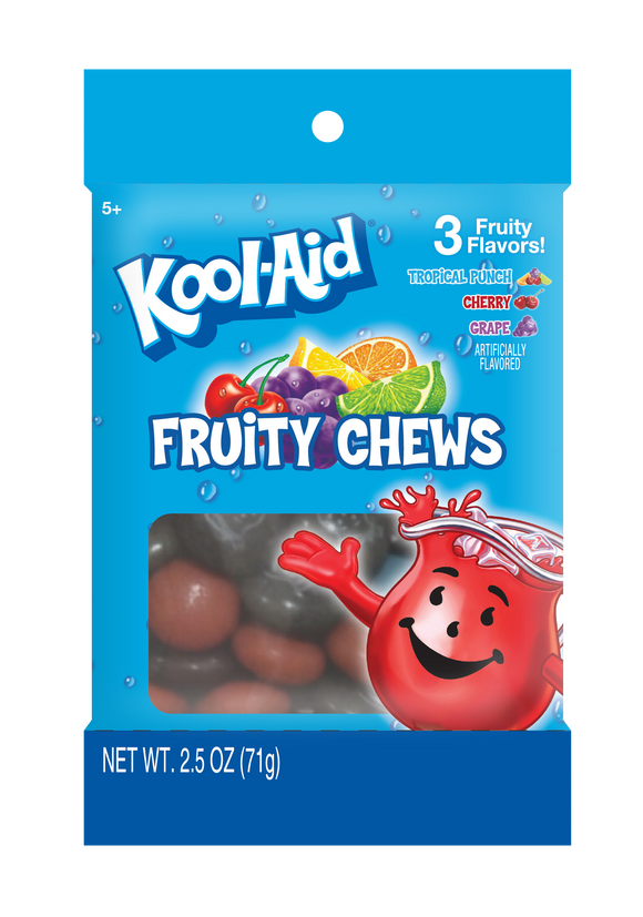 Kool Aid Fruit Chews Peg Bag 2.5oz X 12 Units