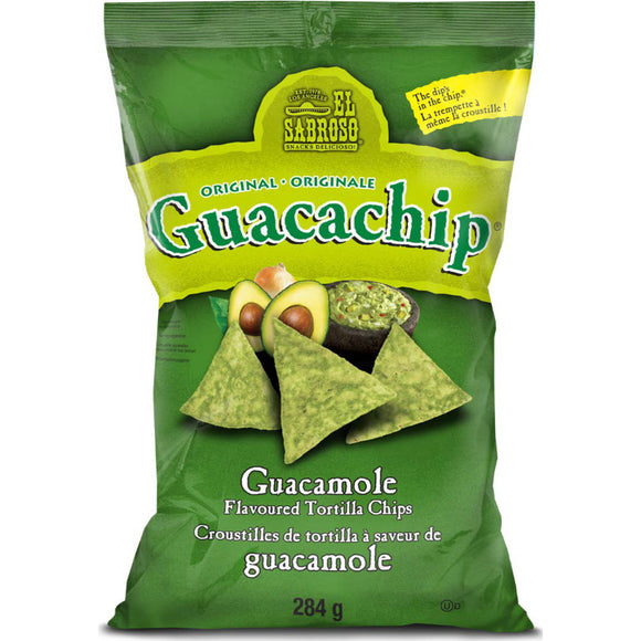 EL Sabroso Guacachip Tortilla Chips 284g X 9 Units // BB May 2024