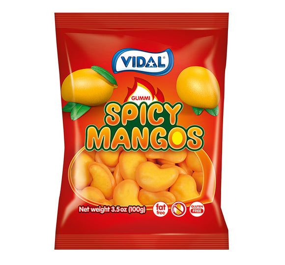 Vidal Spicy Filled Mangos Peg Bag 3.5oz X 14 Units
