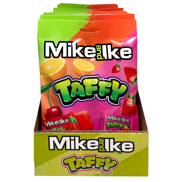 Mike & Ike Taffy Peg Bag 3.8oz X 12 Units