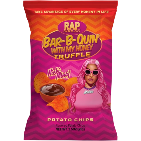Rap Snacks Nicki Minaj Bar-B-Quin with Honey Truffle 2.5oz X 16 Units