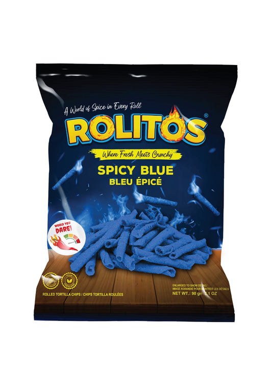Rolitos Spicy Blue 3.1oz Bag X 12 Units