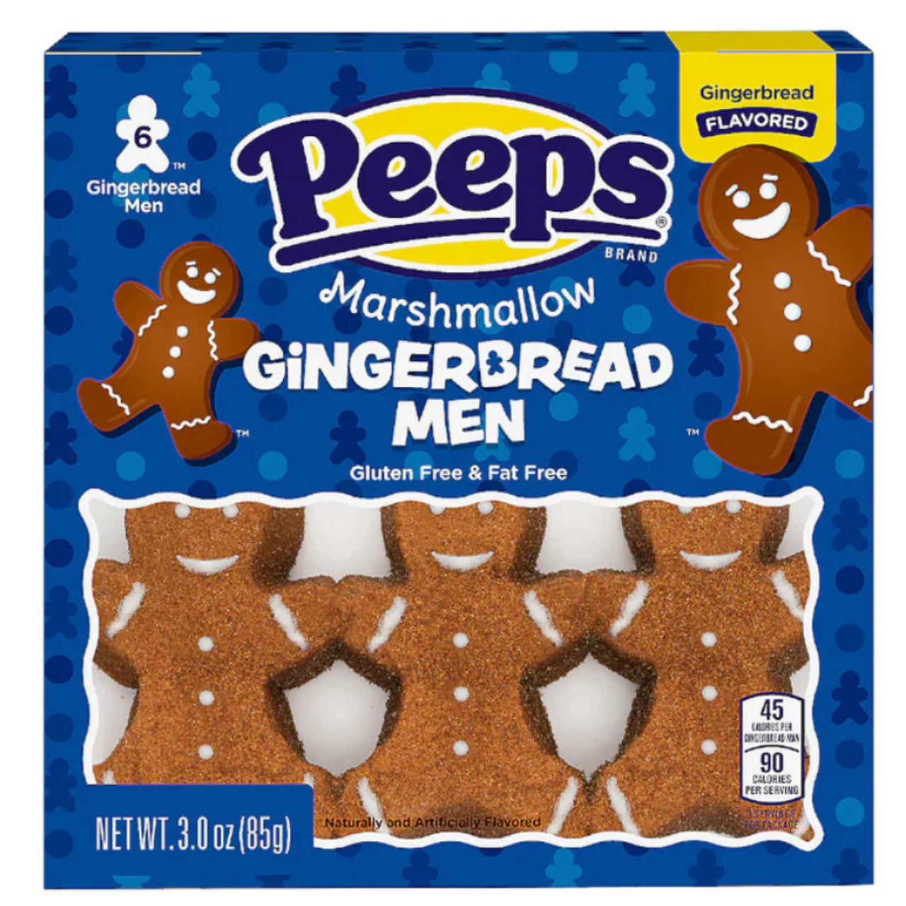 Xmas - Peeps Marshmallow Gingerbread Men 6pk X 12 Units