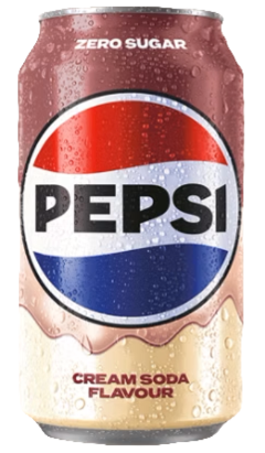UK Pepsi Zero Cream Soda 330ml X 24 Units (shipping included)