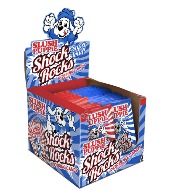 UK Slush Puppie Shock Rocks Popping Candy 7g X 50 Units