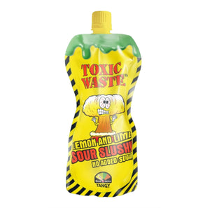 Toxic Waste Slushy Pouch Lemon & Lime 250ml X 12 Units