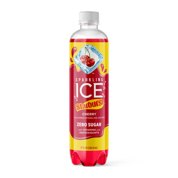 Sparkling Ice Starburst Cherry Zero Sugar 502ml X 12 Units(Shipping Included)