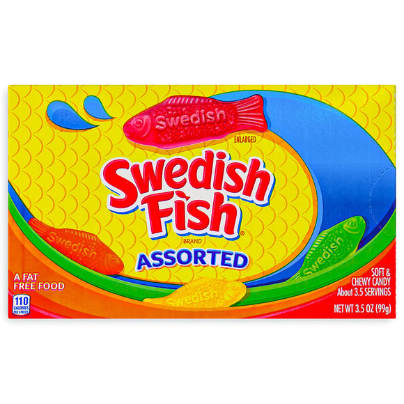 Swedish Fish Assorted Theater Box 3.5oz X 12 Units