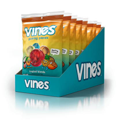 Vines Gummies Tropical Blends Peg Bag 179g X 12 Units