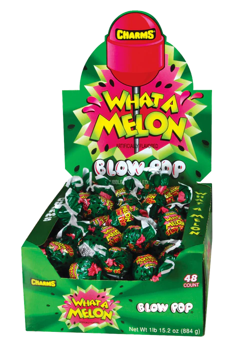 Charms Blow Pop What-A-Melon 48 Units