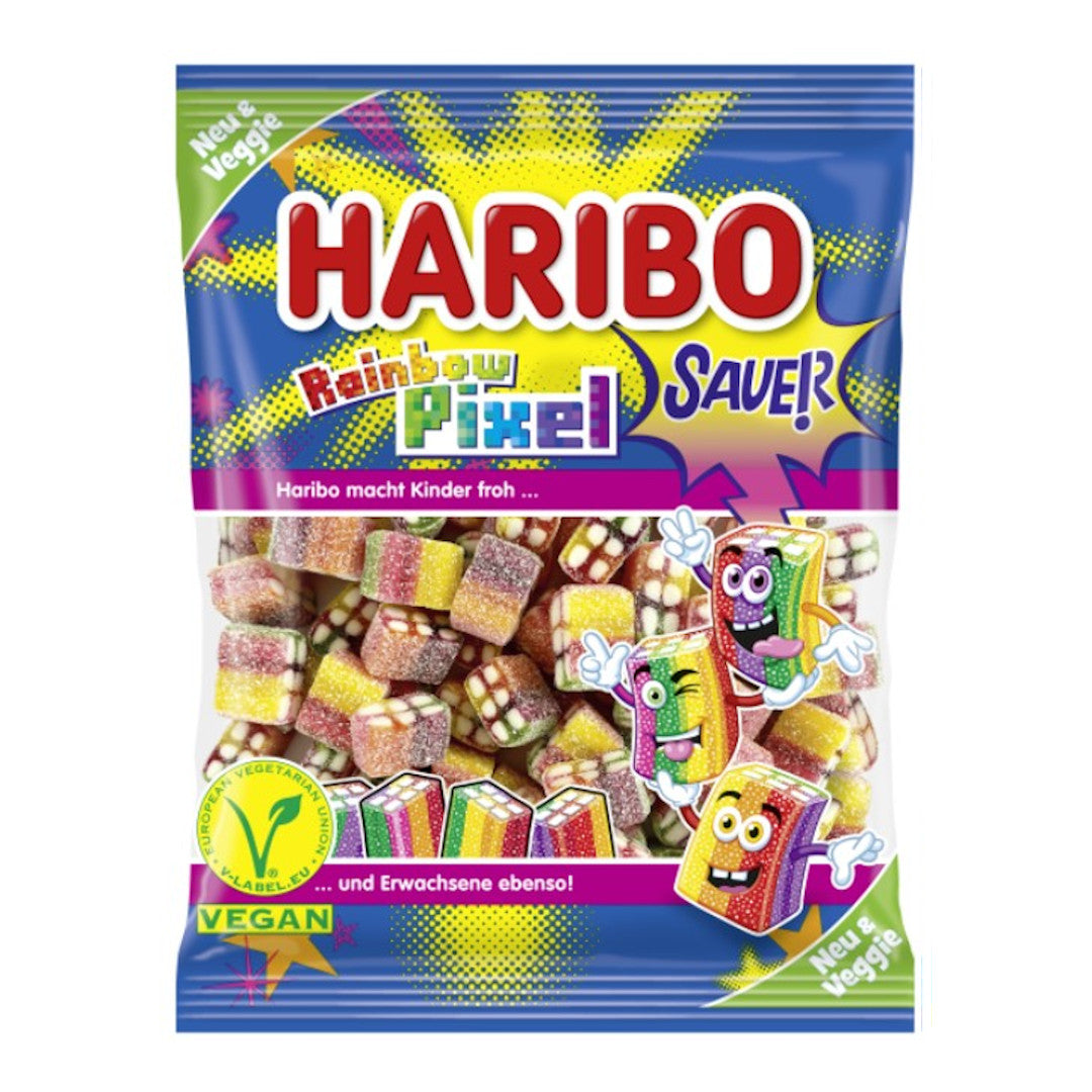 Europe - Haribo Rainbow Pixel Sauer 160g X 36 Units