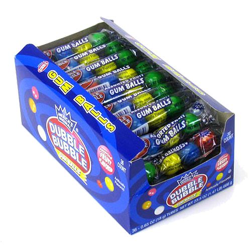 Dubble Bubble 4 Ball Tube X 36 Units
