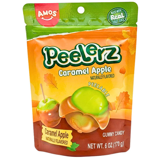 Halloween - Amos Peelerz Gummy Caramel Apple 6oz X 12 Units