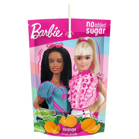 Barbie Orange Fruit Pouch drink 200ml X 10 Units