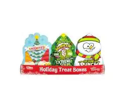 Bee International - Christmas Boxes with Smarties, Sour Punch, Warheads 1.5oz X 12 Units