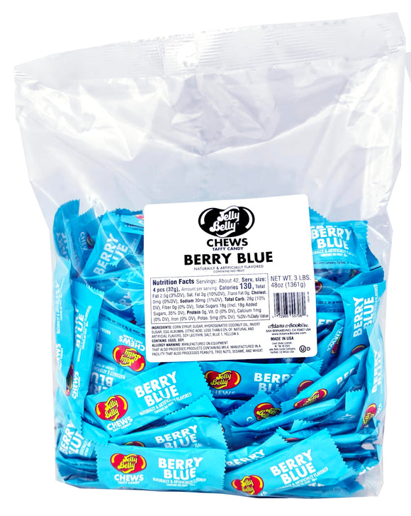 Jelly Belly Chews Taffy Berry Blue Bag 3lb X 1 Unit