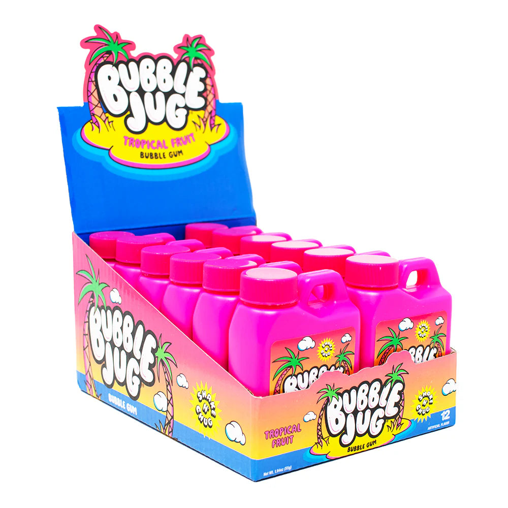 Bubble Jug Tropical Gum 1.94oz Jug X 12 Units