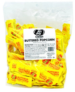 Jelly Belly Chews Taffy Buttered Popcorn Bag 3lb X 1 Unit