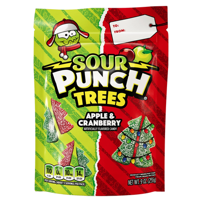 Xmas - Sour Punch Trees 9oz X 6 Units