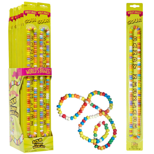 Koko's World's Biggest Candy Necklace Sour 2.13oz X 24 Units