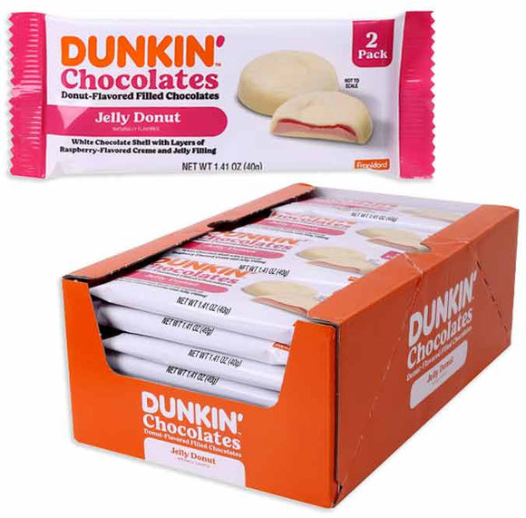 Dunkin Chocolates Jelly Donut 1.41oz X 28 Units