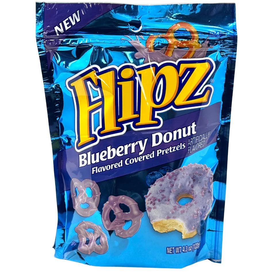 Flipz Blueberry Donut Stand Up Bag 4.3oz X 6 Units