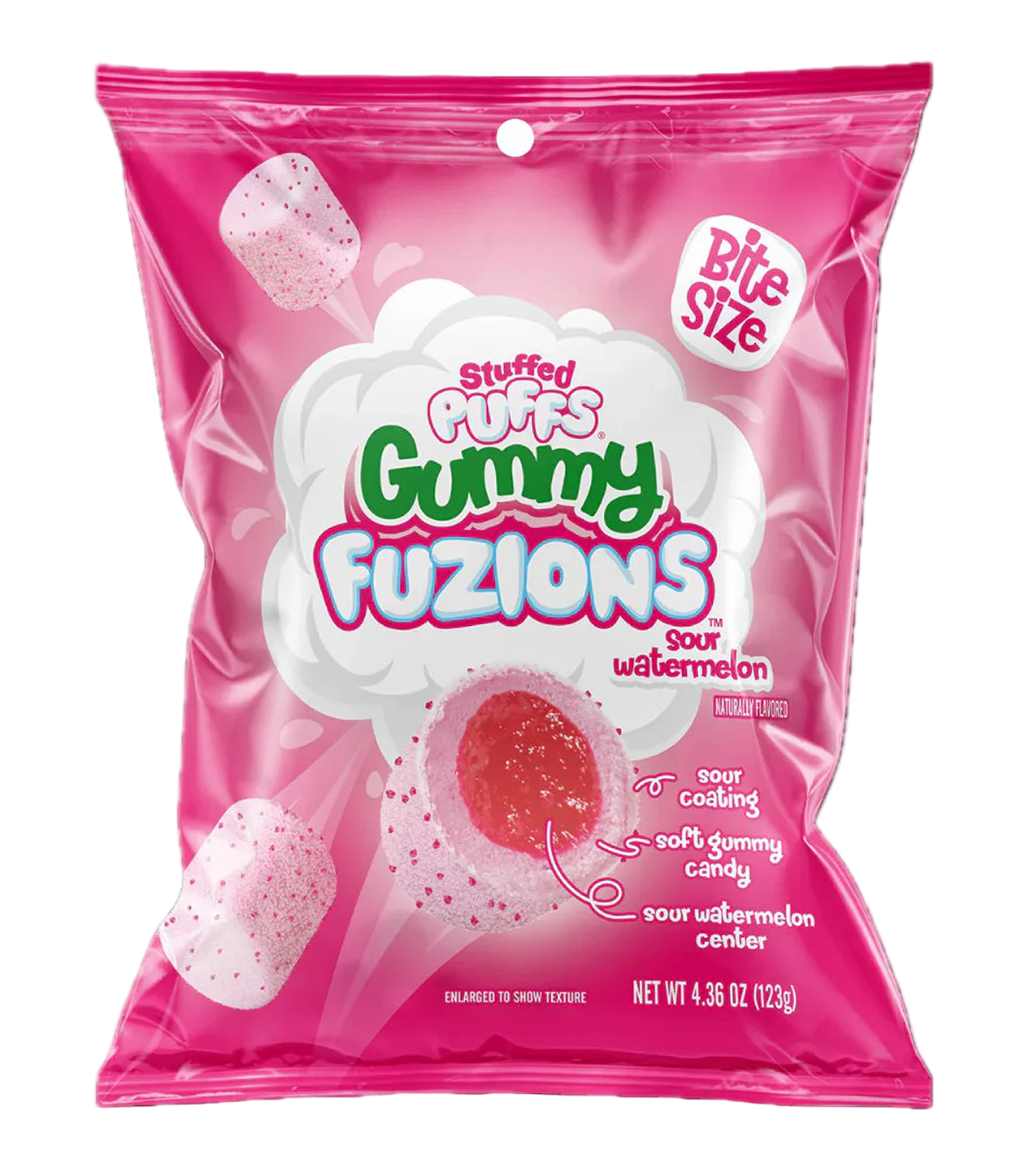 Stuffed Puffs Fuzions Sour Watermelon 4.36oz X 8 Units