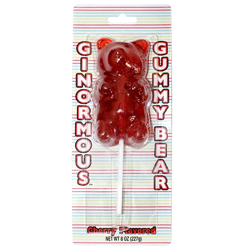 Xmas - Giant Cherry Gummy Bear 8oz X 12 Units