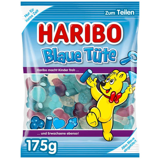 Europe - Haribo Blaue Tüte 175g X 34 Units