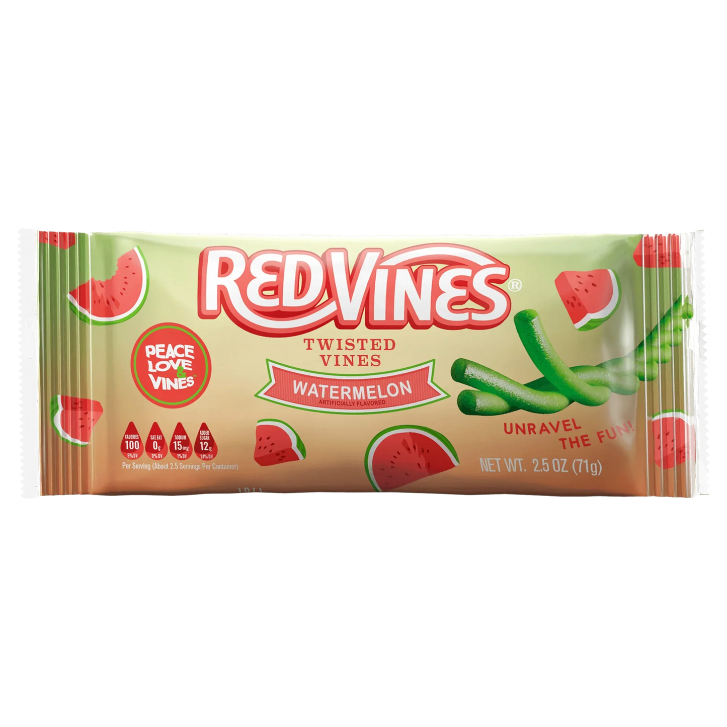 Red Vines Twisted Watermelon 2.5oz X 18 Units