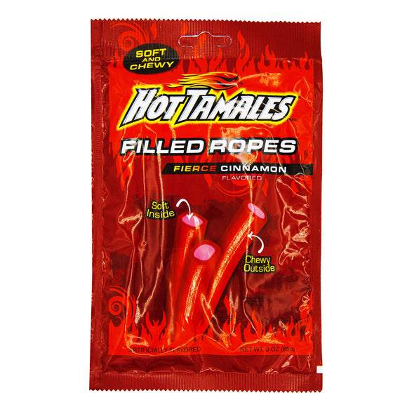 Hot Tamales Filled Licorice Ropes 3oz X 12 Units