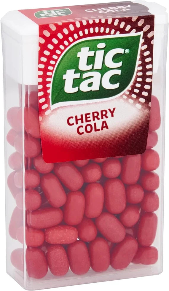 UK Tic Tac Cherry Cola 18g X 24 Units