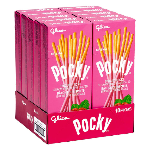 Glico Pocky Strawberry 33g X 10 Units