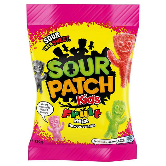 Sour Patch Kids Fruit Mix Peg Bag 3.08oz X 12 Units