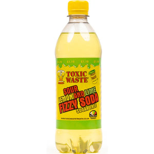 UK Toxic Waste Fizzy Soda - Sour Lemon & Lime 500ml X 12 Units