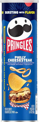 Pringles Philly Cheesesteak Chips 158g X 14 Units