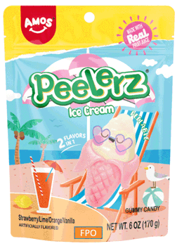 Amos Peelerz Gummy Ice Cream 6oz X 12 Units