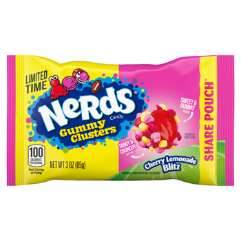 Nerds Gummy Clusters Cherry Lemonade Share Bag 3oz X 12 Units