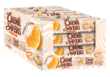Creme Savers Rolls Orange & Creme 1.76oz X 24 Units