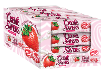 Creme Savers Rolls Strawberries & Creme 1.76oz X 24 Units