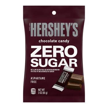 Hershey's Sugar Free Milk Chocolate Peg Bag 3oz X 12 Units