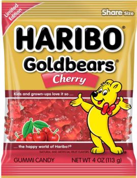 Haribo Gold Bears Cherry 4oz X 12 Units