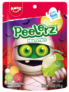 Halloween - Amos Peelerz Gummy Mummy 6oz X 12 Units