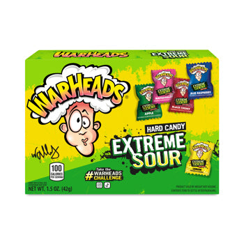 Warheads Extreme Sour hard Candy Theater Box 1.5oz X 10 Units