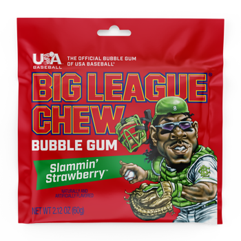 Big League Chew Strawberry 2.12oz X 12 Units