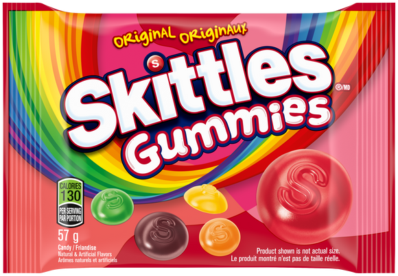 Skittles Gummies Original Share bag 2oz X 18 Units