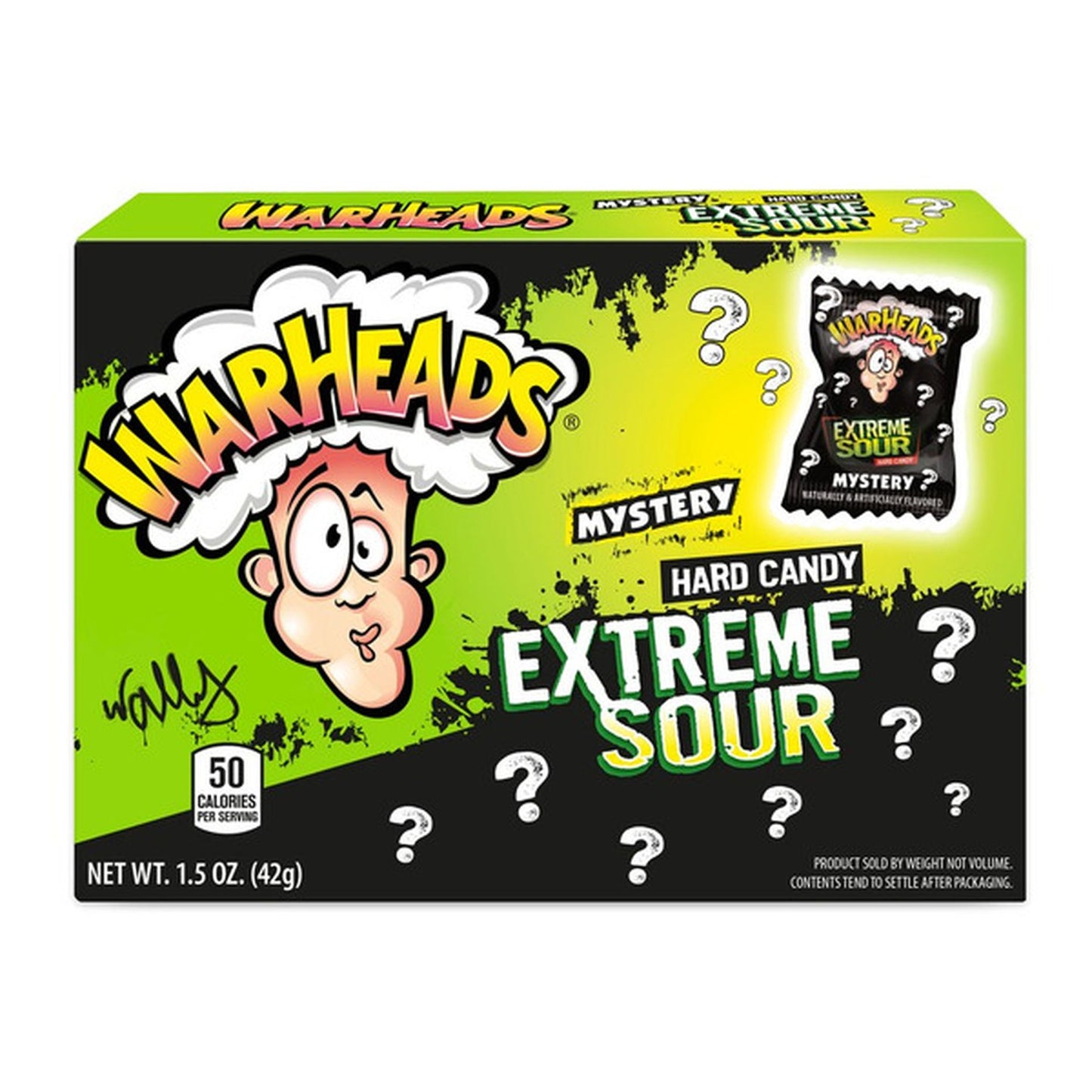 Warheads Mystery hard Candy Theater Box 1.5oz X 12 Units