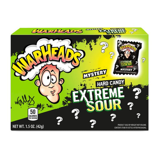 Warheads Mystery hard Candy Theater Box 1.5oz X 12 Units