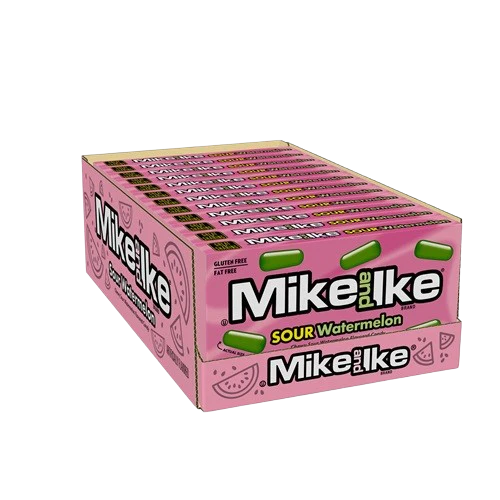 Theater Box Mike & Ike Sour Watermelon 4.25oz X 12 Units