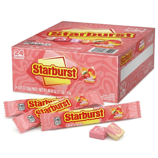Starburst Fruit Cremes Standard Size 2.07oz X 24 Units